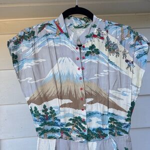 Vintage 1960s Hostess Dress Japan